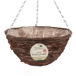 Kingfisher Garden 14" Rattan Hanging Basket